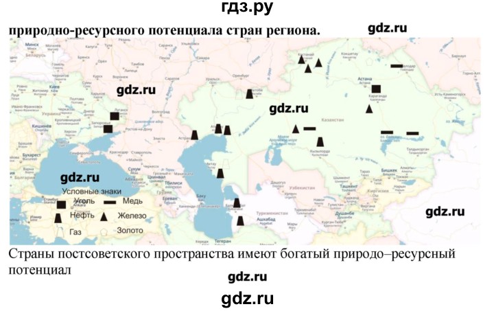 ГДЗ по географии 10‐11 класс  Гладкий Мой тренажер Базовый и углубленный уровень Постсоветский регион - 3, Решебник