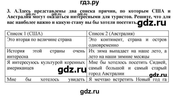 ГДЗ по английскому языку 7 класс Афанасьева Rainbow  часть 1. страница - 113, Решебник №1 2017