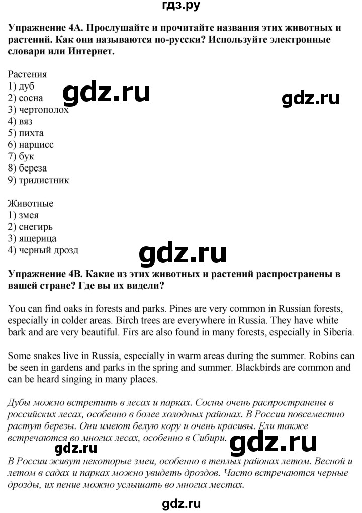 ГДЗ по английскому языку 7 класс Афанасьева Rainbow  часть 2. страница - 31, Решебник 2024