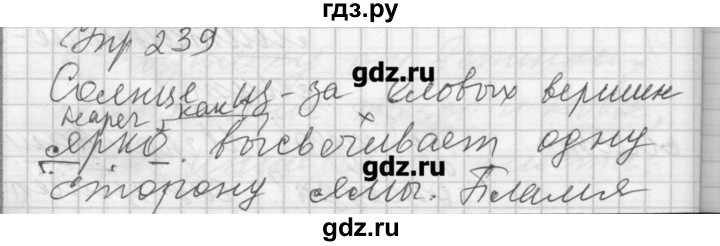 ГДЗ по русскому языку 7 класс Бунеев   упражнение - 239, Решебник