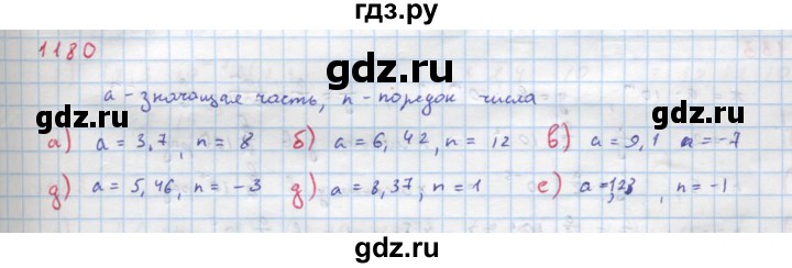 ГДЗ по алгебре 8 класс  Макарычев  Углубленный уровень упражнение - 1180, Решебник №1 к учебнику 2018