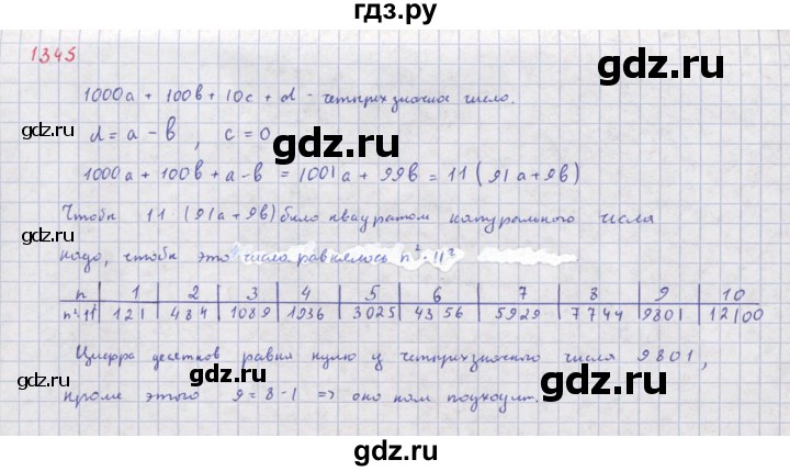 ГДЗ по алгебре 8 класс  Макарычев  Углубленный уровень упражнение - 1345, Решебник №1 к учебнику 2018