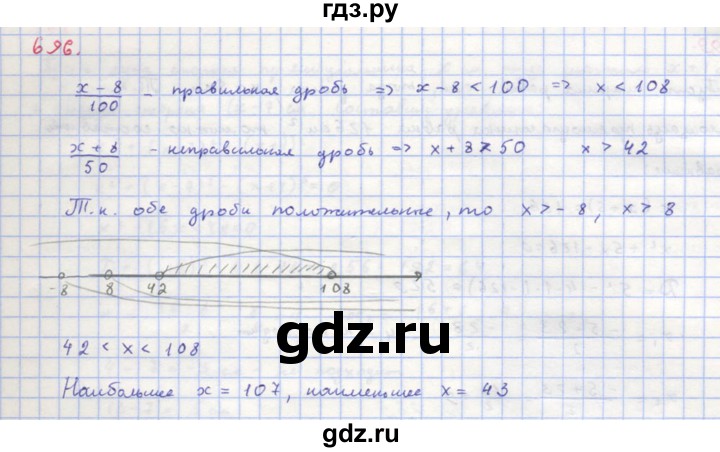 ГДЗ по алгебре 8 класс  Макарычев  Углубленный уровень упражнение - 696, Решебник №1 к учебнику 2018
