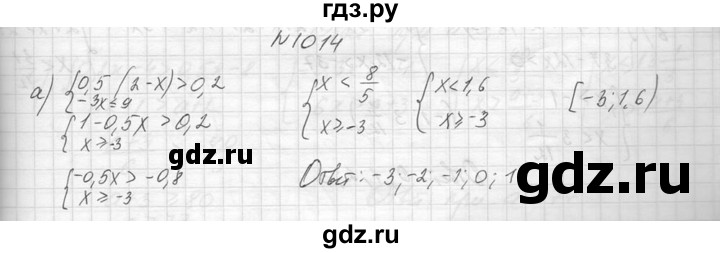 ГДЗ по алгебре 8 класс  Макарычев  Углубленный уровень упражнение - 1014, Решебник к учебнику 2014
