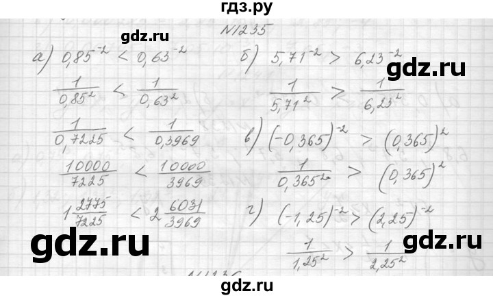 ГДЗ по алгебре 8 класс  Макарычев  Углубленный уровень упражнение - 1235, Решебник к учебнику 2014