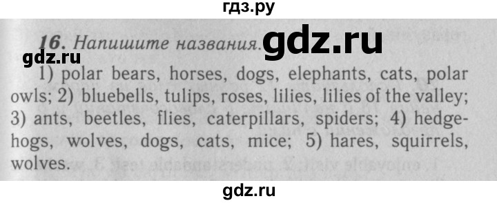 ГДЗ по английскому языку 7 класс Афанасьева рабочая тетрадь Rainbow  unit four - 16, Решебник 2016 №3