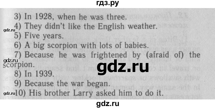 ГДЗ по английскому языку 7 класс Афанасьева рабочая тетрадь Rainbow  unit four - 8, Решебник 2016 №3
