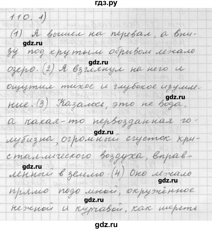 ГДЗ по русскому языку 9 класс Шмелев   глава 2 - 110, Решебник №1