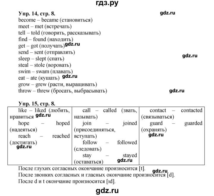 Английский язык вербицкой ответы учебник ответы