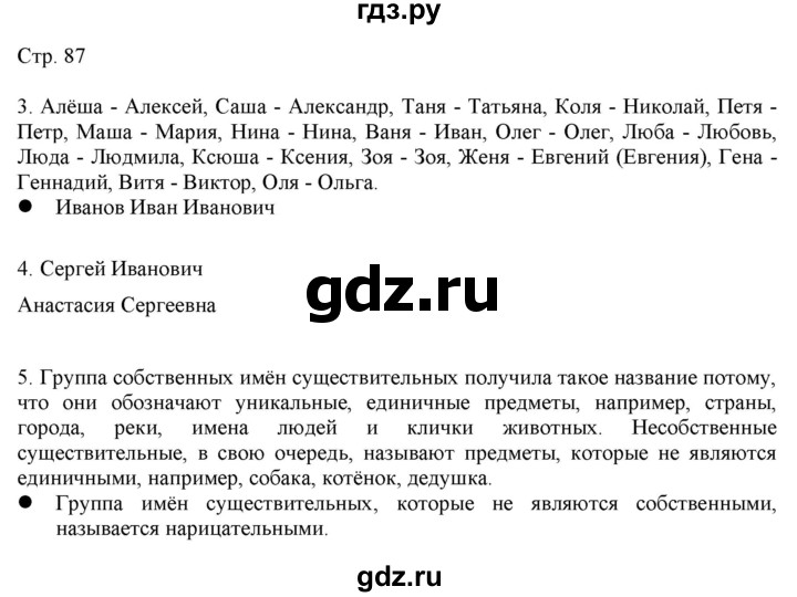 ГДЗ по русскому языку 2 класс Желтовская   часть 2. страница - 87, Решебник 2023