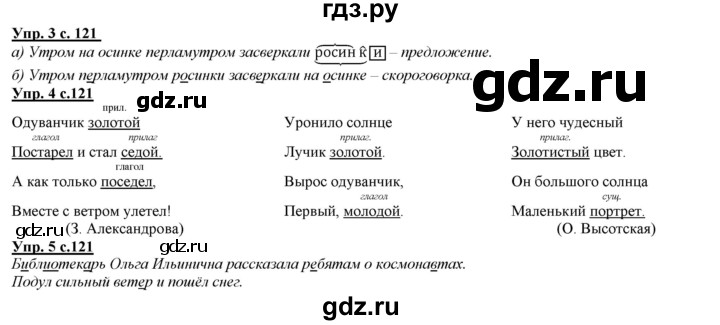 ГДЗ по русскому языку 2 класс Желтовская   часть 2. страница - 121, Решебник №1 2013