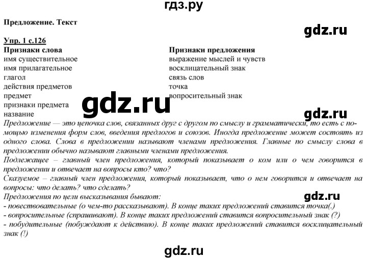 ГДЗ по русскому языку 2 класс Желтовская   часть 2. страница - 126, Решебник №1 2013