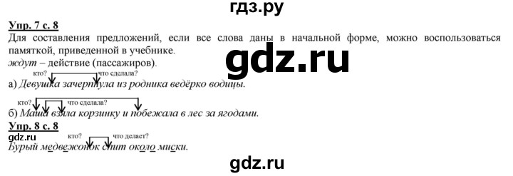 ГДЗ по русскому языку 2 класс Желтовская   часть 2. страница - 8, Решебник №1 2013