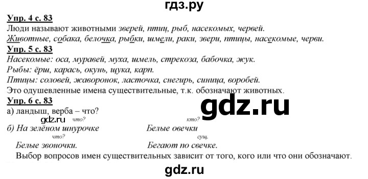 ГДЗ по русскому языку 2 класс Желтовская   часть 2. страница - 83, Решебник №1 2013