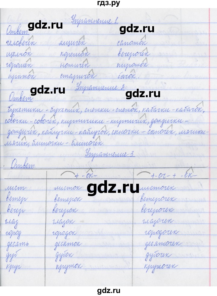 ГДЗ по русскому языку 3 класс Кузнецова рабочая тетрадь пишем грамотно (Иванов)  часть 2. страница - 5, Решебник №1