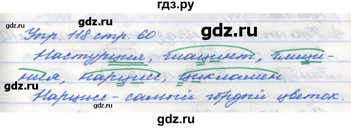 ГДЗ по русскому языку 5 класс Ефремова рабочая тетрадь  упражнение - 118, Решебник №1