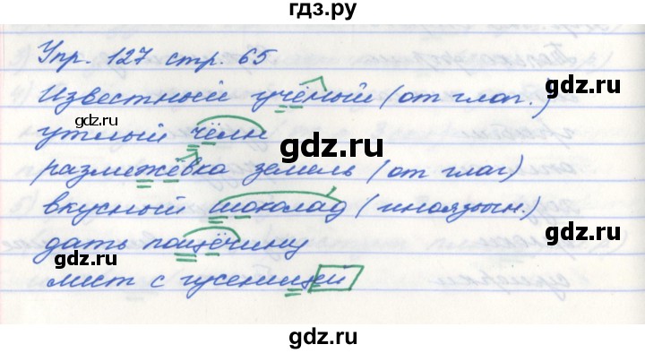 ГДЗ по русскому языку 5 класс Ефремова рабочая тетрадь (Ладыженская)  упражнение - 127, Решебник №1