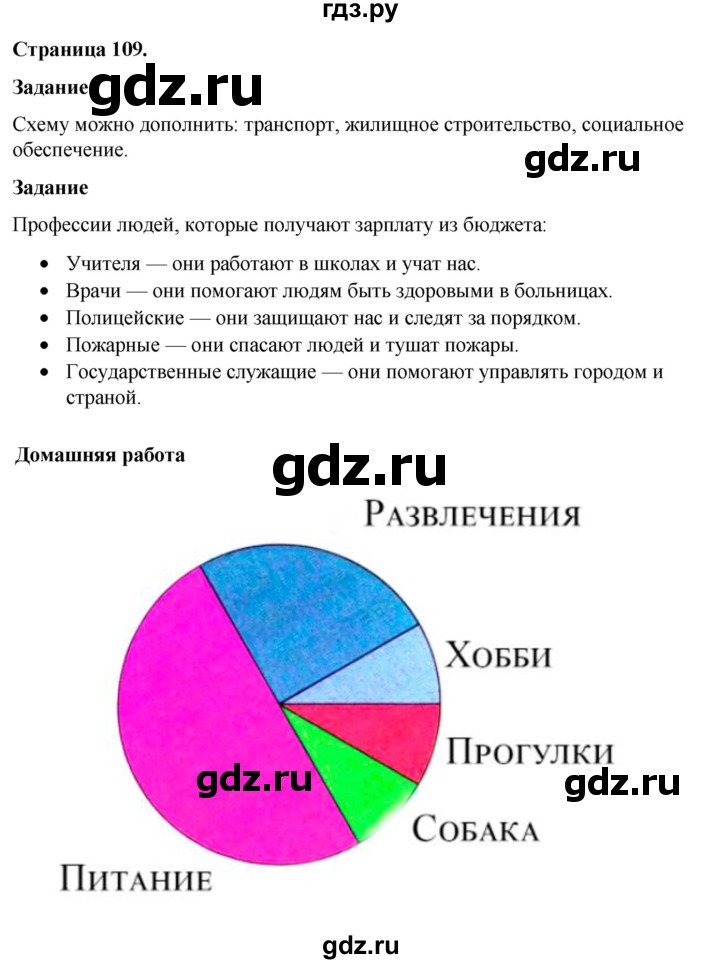 ГДЗ по окружающему миру 3 класс  Виноградова   часть 2. страница - 109, Решебник 2024