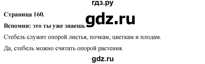 ГДЗ по окружающему миру 3 класс  Виноградова   часть 1. страница - 160, Решебник 2024