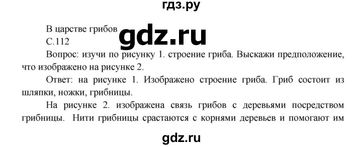 ГДЗ по окружающему миру 3 класс  Плешаков   часть 1. страница - 112, Решебник №1 к учебнику 2014