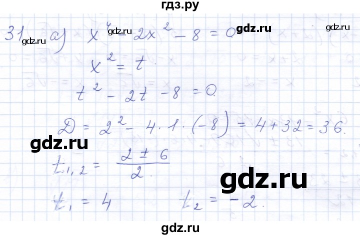ГДЗ по алгебре 10 класс Мордкович Учебник, Задачник Базовый и углубленный уровень повторение - 31, Решебник к задачнику 2021