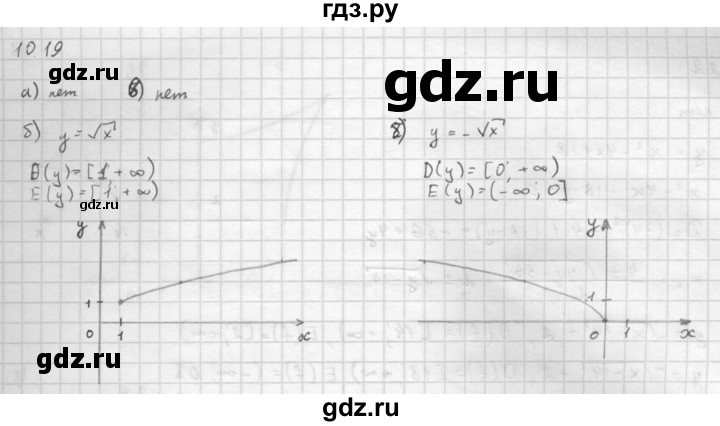 ГДЗ по алгебре 10 класс Мордкович Учебник, Задачник Базовый и углубленный уровень §10 - 10.19, Решебник к задачнику 2021