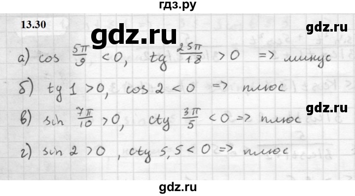 ГДЗ по алгебре 10 класс Мордкович Учебник, Задачник Базовый и углубленный уровень §13 - 13.30, Решебник к задачнику 2021