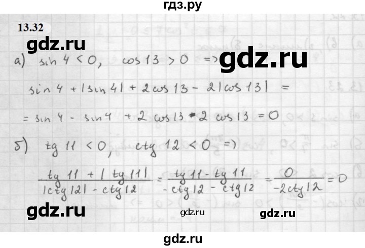 ГДЗ по алгебре 10 класс Мордкович Учебник, Задачник Базовый и углубленный уровень §13 - 13.32, Решебник к задачнику 2021