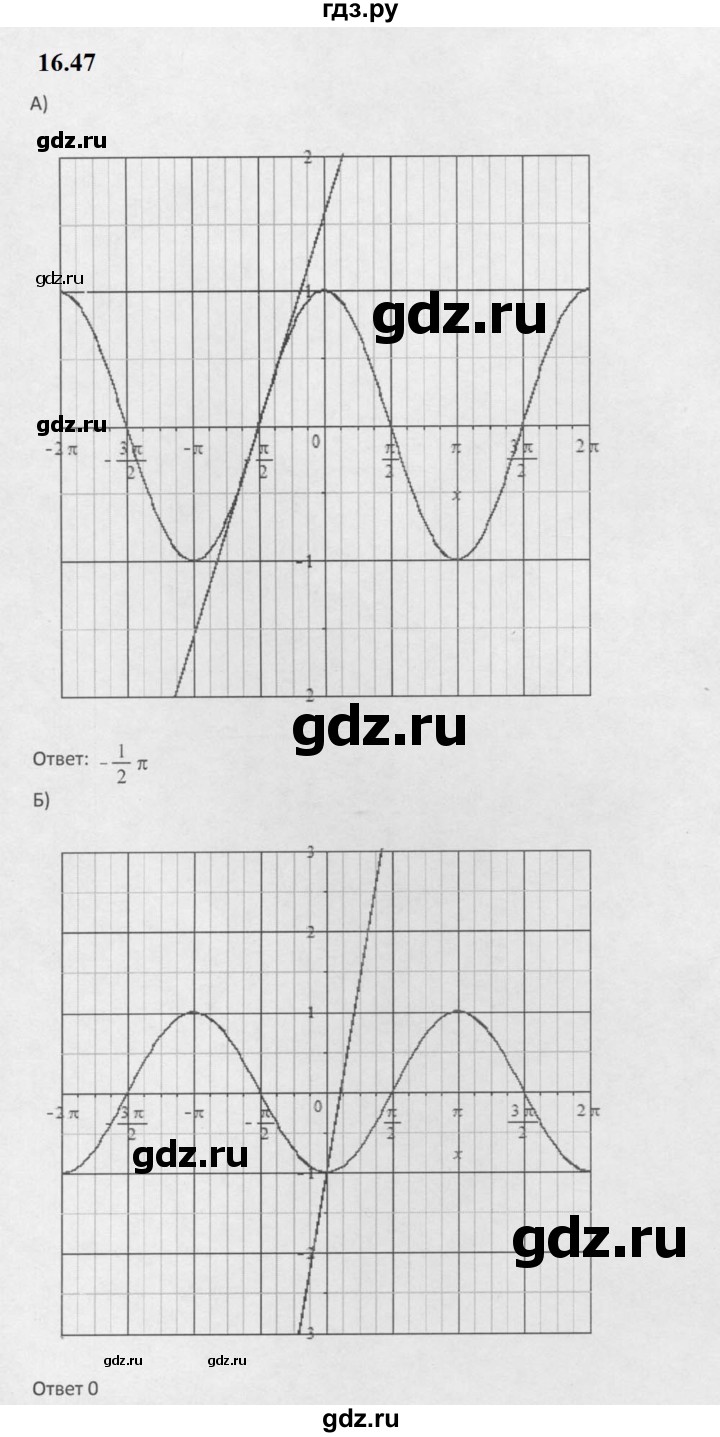 ГДЗ по алгебре 10 класс Мордкович Учебник, Задачник Базовый и углубленный уровень §16 - 16.47, Решебник к задачнику 2021