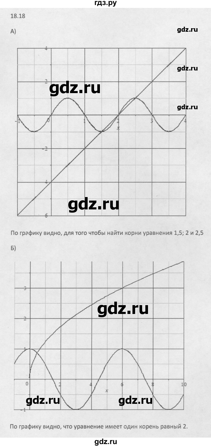 ГДЗ по алгебре 10 класс Мордкович Учебник, Задачник Базовый и углубленный уровень §18 - 18.18, Решебник к задачнику 2021