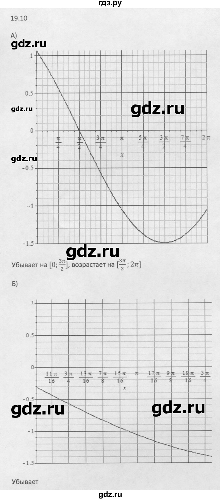 ГДЗ по алгебре 10 класс Мордкович Учебник, Задачник Базовый и углубленный уровень §19 - 19.10, Решебник к задачнику 2021