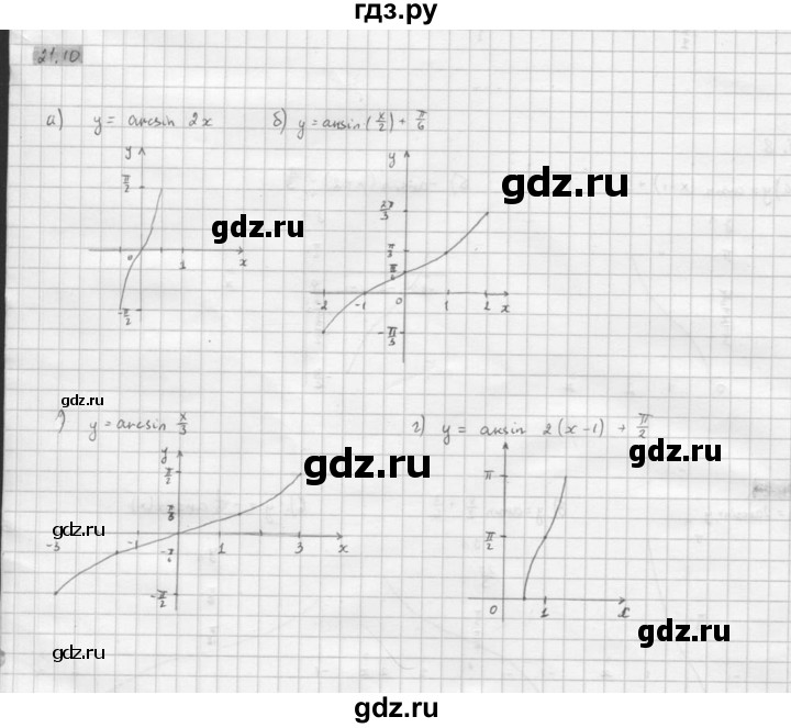 ГДЗ по алгебре 10 класс Мордкович Учебник, Задачник Базовый и углубленный уровень §21 - 21.10, Решебник к задачнику 2021