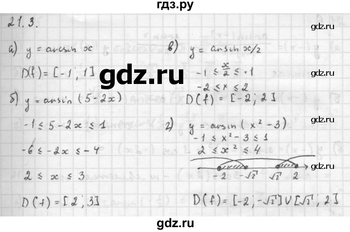 ГДЗ по алгебре 10 класс Мордкович Учебник, Задачник Базовый и углубленный уровень §21 - 21.3, Решебник к задачнику 2021