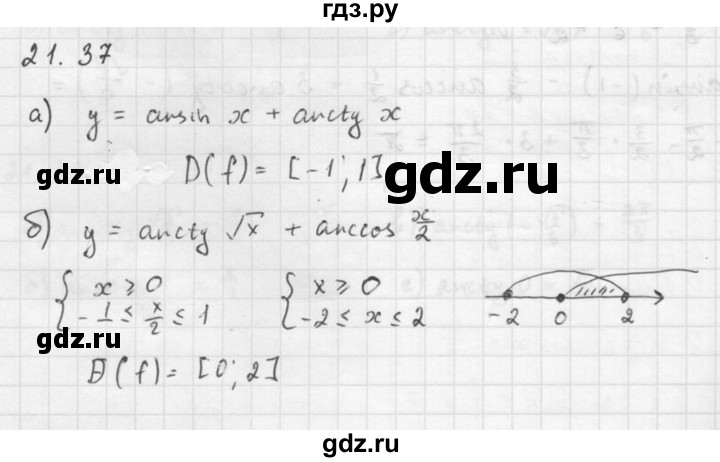 ГДЗ по алгебре 10 класс Мордкович Учебник, Задачник Базовый и углубленный уровень §21 - 21.37, Решебник к задачнику 2021