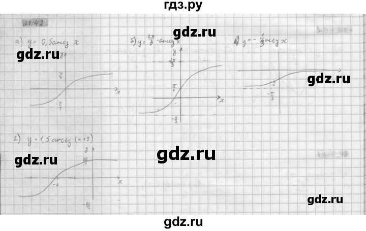 ГДЗ по алгебре 10 класс Мордкович Учебник, Задачник Базовый и углубленный уровень §21 - 21.42, Решебник к задачнику 2021