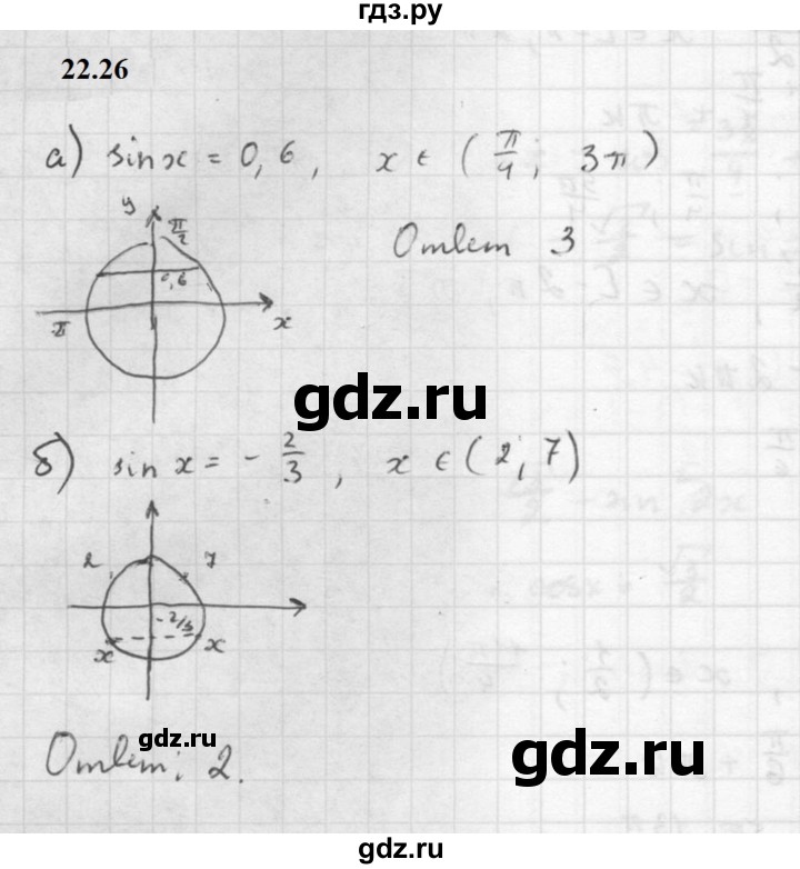 ГДЗ по алгебре 10 класс Мордкович Учебник, Задачник Базовый и углубленный уровень §22 - 22.26, Решебник к задачнику 2021