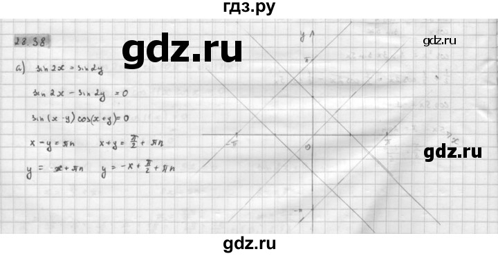 ГДЗ по алгебре 10 класс Мордкович Учебник, Задачник Базовый и углубленный уровень §28 - 28.38, Решебник к задачнику 2021