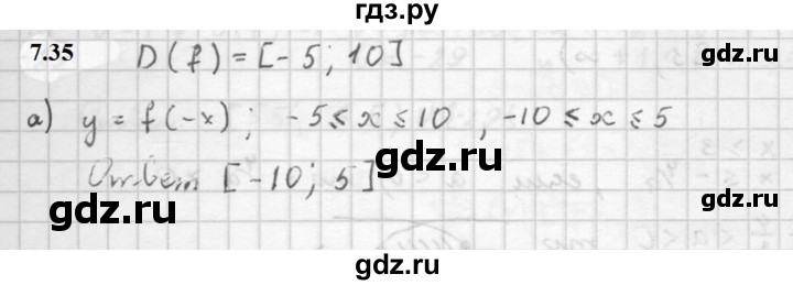 ГДЗ по алгебре 10 класс Мордкович Учебник, Задачник Базовый и углубленный уровень §7 - 7.35, Решебник к задачнику 2021