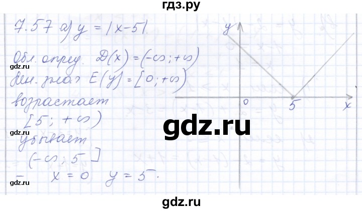 ГДЗ по алгебре 10 класс Мордкович Учебник, Задачник Базовый и углубленный уровень §7 - 7.57, Решебник к задачнику 2021