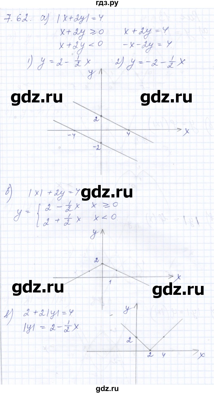 ГДЗ по алгебре 10 класс Мордкович Учебник, Задачник Базовый и углубленный уровень §7 - 7.62, Решебник к задачнику 2021