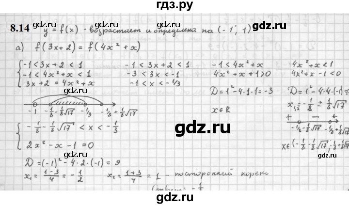 ГДЗ по алгебре 10 класс Мордкович Учебник, Задачник Базовый и углубленный уровень §8 - 8.14, Решебник к задачнику 2021