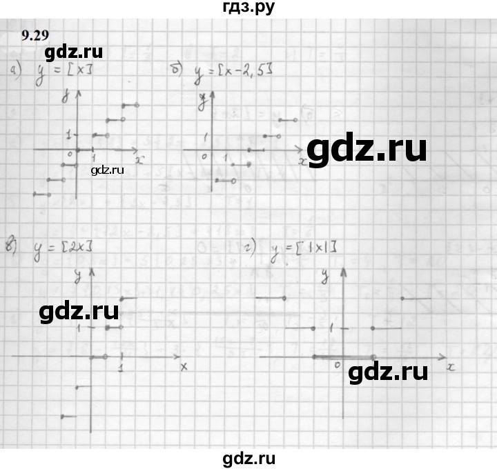 ГДЗ по алгебре 10 класс Мордкович Учебник, Задачник Базовый и углубленный уровень §9 - 9.29, Решебник к задачнику 2021