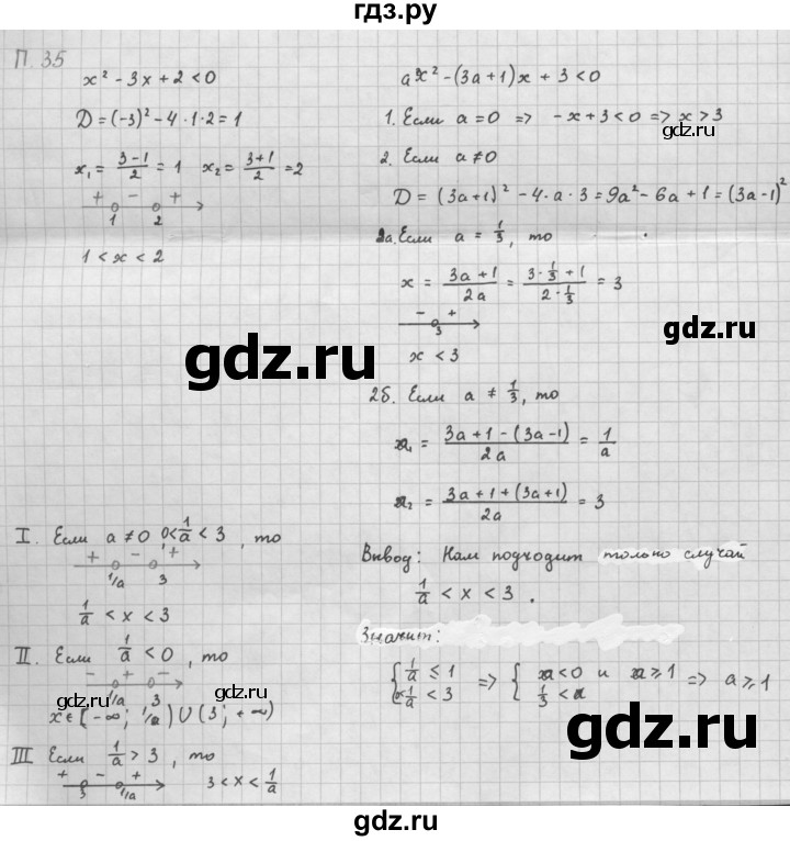 ГДЗ по алгебре 10 класс Мордкович Учебник, Задачник Базовый и углубленный уровень повторение - 35, Решебник к задачнику 2016