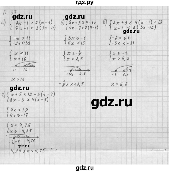 ГДЗ по алгебре 10 класс Мордкович Учебник, Задачник Базовый и углубленный уровень повторение - 37, Решебник к задачнику 2016