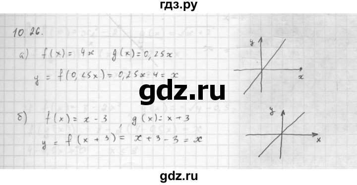 ГДЗ по алгебре 10 класс Мордкович Учебник, Задачник Базовый и углубленный уровень §10 - 10.26, Решебник к задачнику 2016