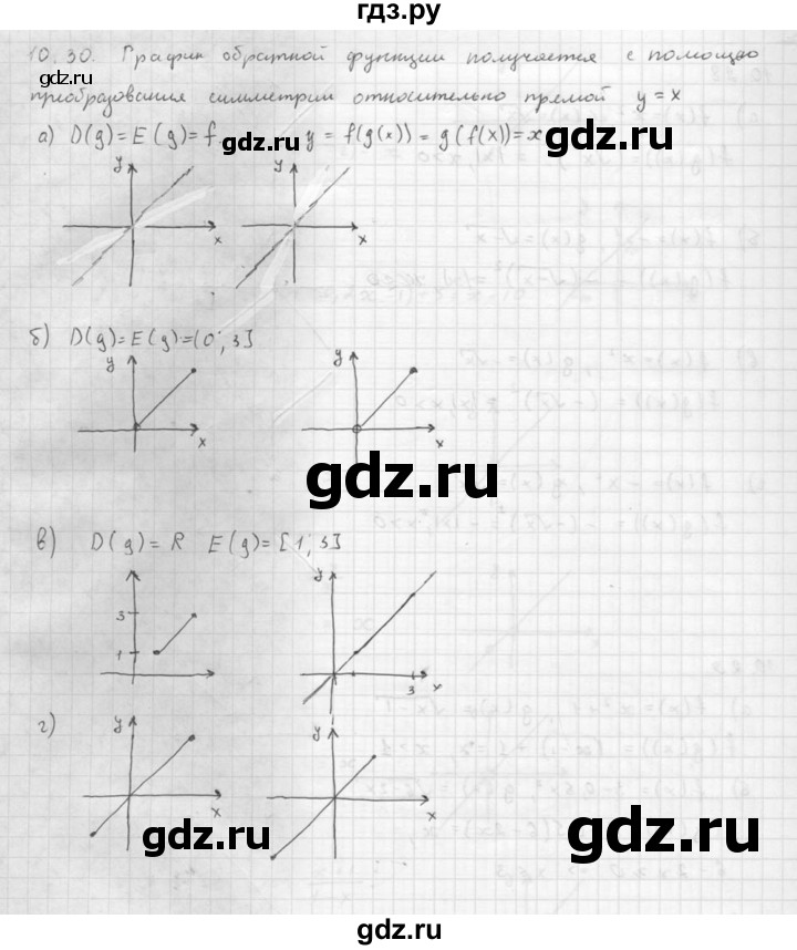 ГДЗ по алгебре 10 класс Мордкович Учебник, Задачник Базовый и углубленный уровень §10 - 10.30, Решебник к задачнику 2016