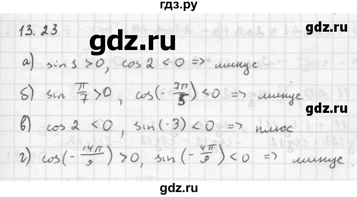 ГДЗ по алгебре 10 класс Мордкович Учебник, Задачник Базовый и углубленный уровень §13 - 13.23, Решебник к задачнику 2016
