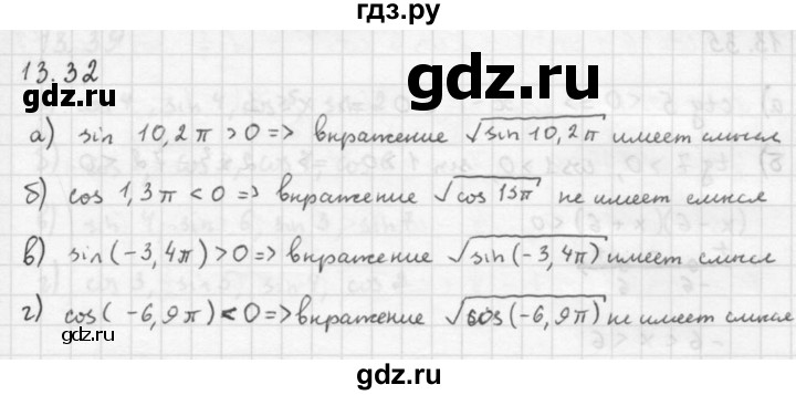 ГДЗ по алгебре 10 класс Мордкович Учебник, Задачник Базовый и углубленный уровень §13 - 13.32, Решебник к задачнику 2016