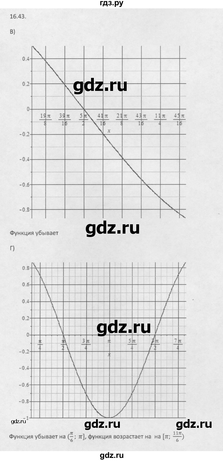 ГДЗ по алгебре 10 класс Мордкович Учебник, Задачник Базовый и углубленный уровень §16 - 16.43, Решебник к задачнику 2016