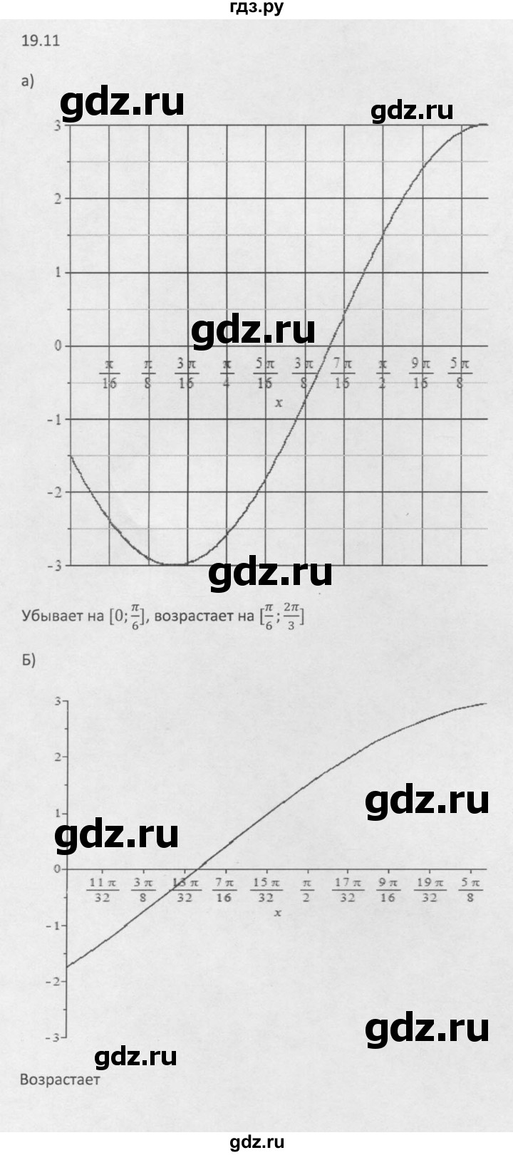 ГДЗ по алгебре 10 класс Мордкович Учебник, Задачник Базовый и углубленный уровень §19 - 19.11, Решебник к задачнику 2016